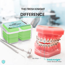 Load image into Gallery viewer, Premium MINT Braces Wax- 10 pack with FREE storage case.