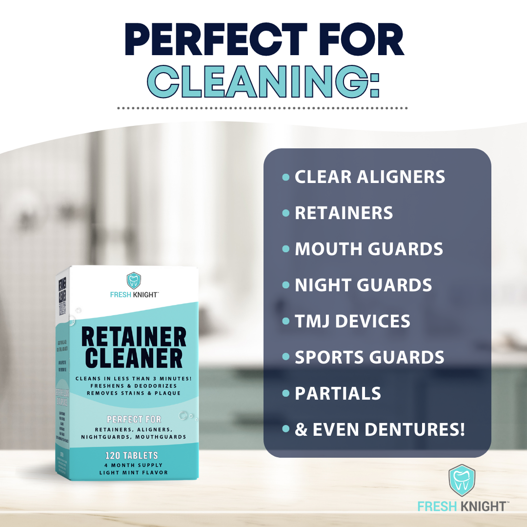 Retainer & Denture Cleaner (120 Tablets) FreshKnight
