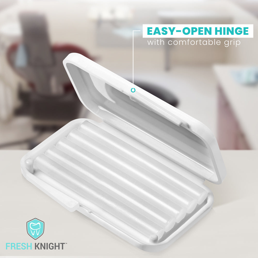 Premium Braces Wax 10 pack with FREE storage case. FreshKnight