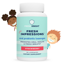 Load image into Gallery viewer, Fresh Impressions - Strawberry Oral Probiotic Lozenges for Kids