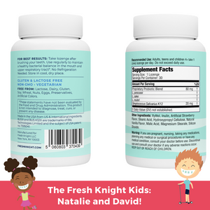 Fresh Impressions - Strawberry Oral Probiotic Lozenges for Kids
