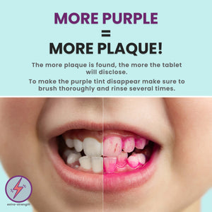2 Pack Tru-clean Purple Chews, Plaque Disclosing Tablets- 96 pack