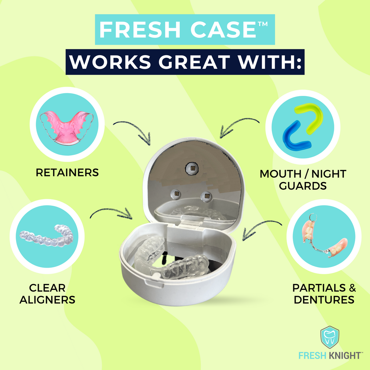 Uv Reed Case Fresh Case - White UV Retainer Case – FreshKnight