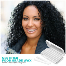 Load image into Gallery viewer, Premium Braces Wax- 10 pack with FREE storage case.