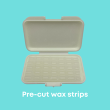 Load image into Gallery viewer, Premium Aloe + Vitamin E Braces Wax Pre-cut strips - 10 pack with FREE storage case.